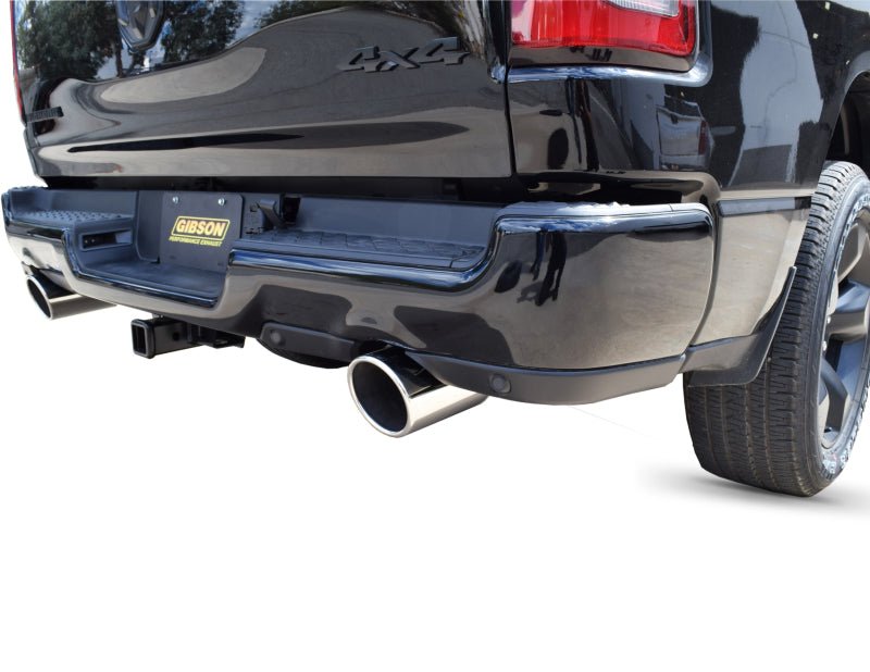 Gibson 2019 Ram 1500 Big Horn 5.7L 2.5in Cat-Back Dual Split Exhaust - Stainless - Crew Original