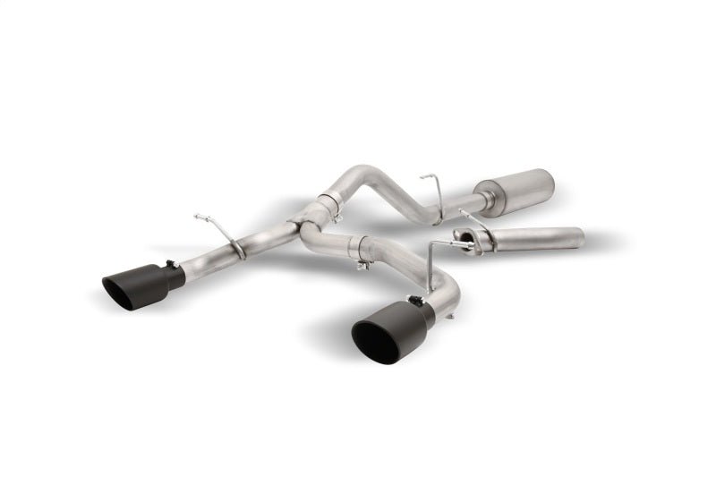 Gibson 2021+ Ford Bronco 4-DR 2.7L 4WD 2.5in Black Elite Cat-Back Dual Split Exhaust - Stainless - Crew Original