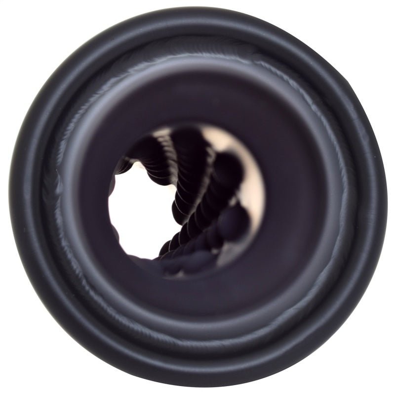 Gibson Rolled Edge Angle-Cut Muffler Quiet Tip - 4in OD/2.25in Inlet/12in Length - Black Ceramic - Crew Original
