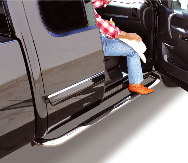Go Rhino 01-13 Chevrolet Silverado 2500HD/3500 4000 Series SideSteps - Cab Length - SS - Crew Original