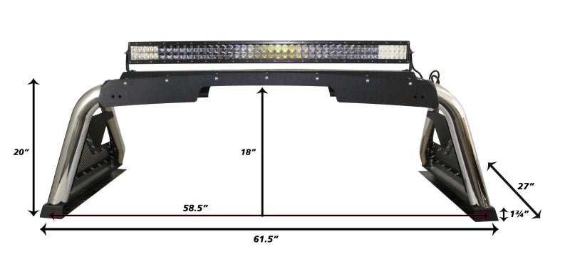 Go Rhino 15-20 Chevrolet Colorado Sport Bar 2.0 (Mid Size) - Tex Blk - Crew Original