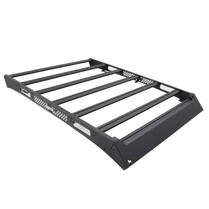 Go Rhino 16-21 Toyota Tacoma Ceros Low Profile Roof Rack Textured Black - Crew Original