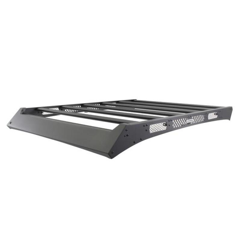 Go Rhino 16-21 Toyota Tacoma Ceros Low Profile Roof Rack Textured Black - Crew Original