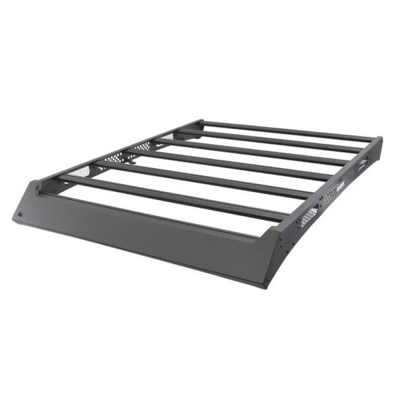 Go Rhino 16-21 Toyota Tacoma Ceros Low Profile Roof Rack Textured Black - Crew Original