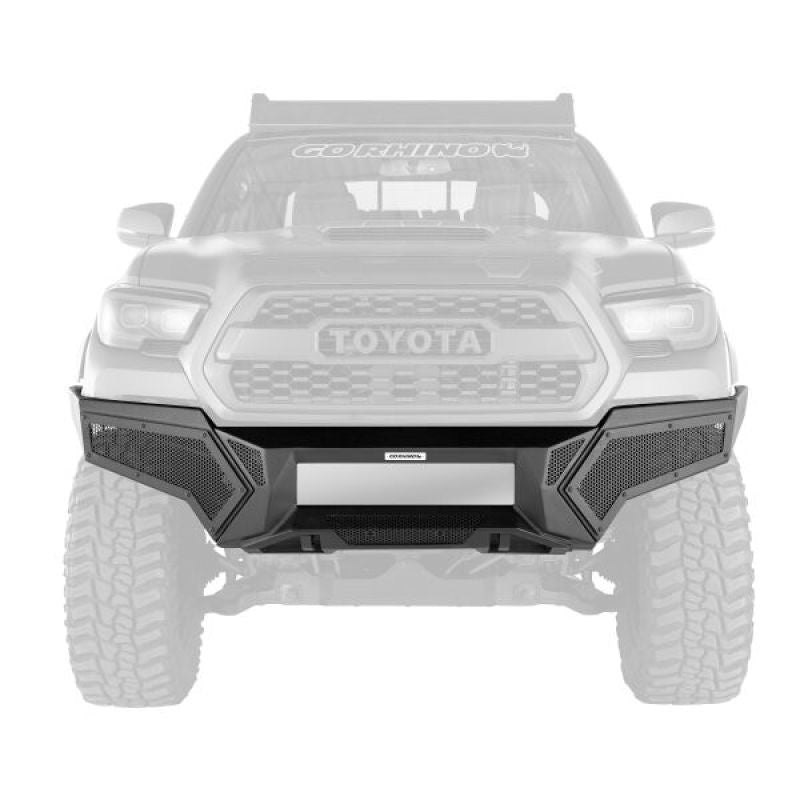 Go Rhino 16-21 Toyota Tacoma Element Front Bumper with Fixed Light Bar Mount Textured Black - Crew Original
