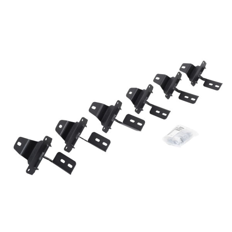 Go Rhino 18-22 Jeep Wrangler JLU 4DR Mounting Brackets (V-Series V3/RB10 Slim/RB20 Slim) - Tex. Blk - Crew Original