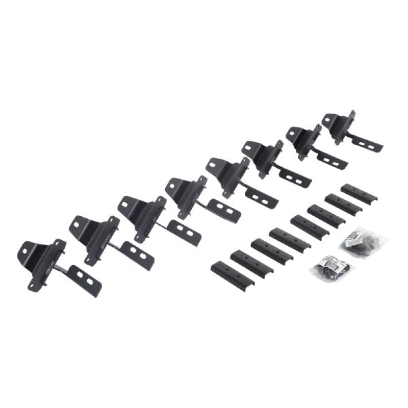 Go Rhino 20-22 Jeep Glatiador JT 4DR Mounting Brackets (V-Series V3/RB10 Slim/RB20 Slim) - Tex. Blk - Crew Original