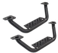 Go Rhino Dominator Extreme D6 SideSteps - Tex Blk - 4in Drop Down Steps (Pair) - Crew Original