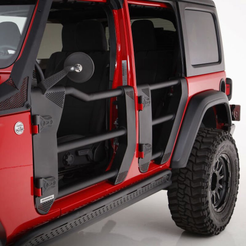 Go Rhino Jeep 18-21 Wrangler JLU/20-21 Gladiator JT Trailline Replacement Front Tube Door - Crew Original