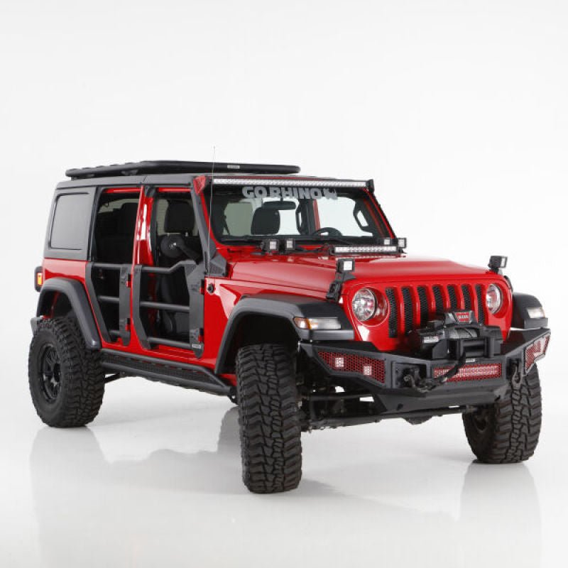 Go Rhino Jeep 18-21 Wrangler JLU/20-21 Gladiator JT Trailline Replacement Front Tube Door - Crew Original
