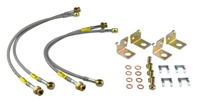 Goodridge 06-13 Chevrolet Corvette Z06/ZR1/Grand Sport Stainless Steel Brake Lines Kit - Crew Original