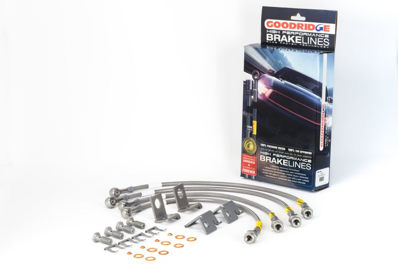 Goodridge 06-13 Chevrolet Corvette Z06/ZR1/Grand Sport Stainless Steel Brake Lines Kit - Crew Original