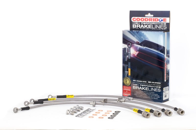 Goodridge 08-14 Subaru Impreza STi w/ Brembo Calipers Stainless Steel Brake Lines Kit - Crew Original