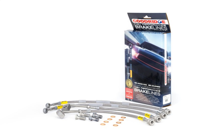 Goodridge 11-15 Jeep Grand Cherokee (Non SRT 8) / 11-15 Dodge Durango (All Models) SS Brake Lines - Crew Original