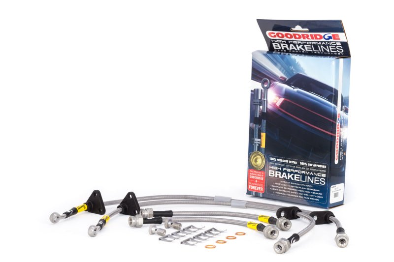 Goodridge 89-91 Civic/CRX w/ rear drum Brake Lines - Crew Original