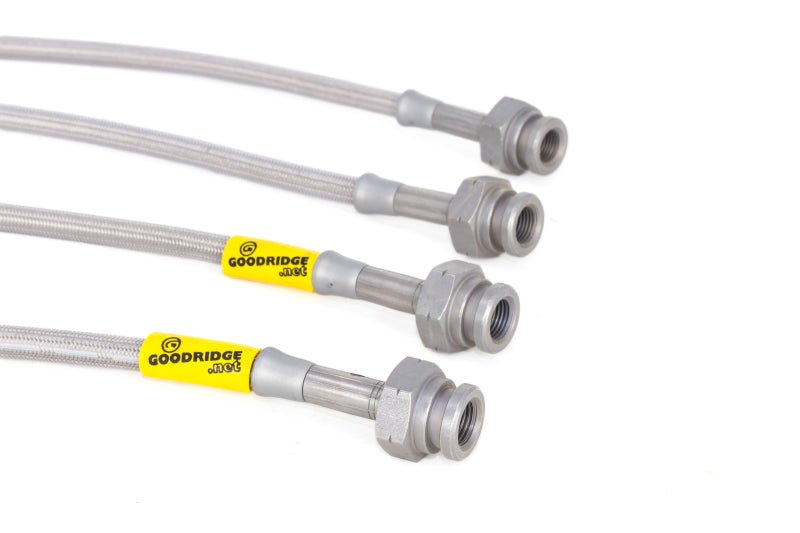 Goodridge 92-95 Honda Civic All Models w/ Rear Drum / 93-00 Del Sol Rear Drum SS Brake Lines - Crew Original