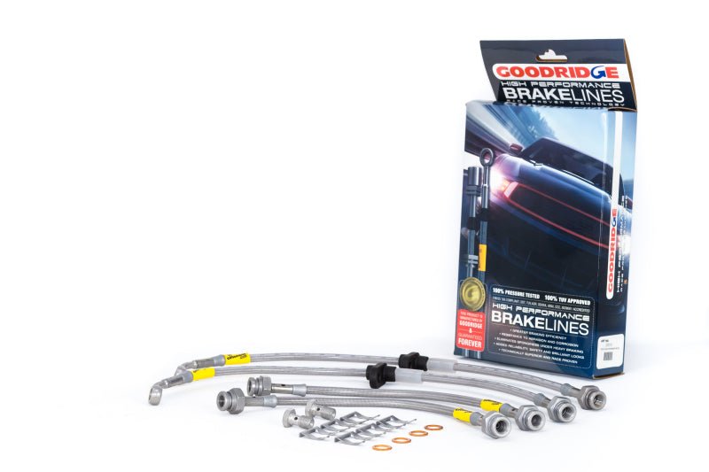 Goodridge 96-00 Honda Civic CX/DX/HX w/ Small Front Rotors SS Brake Lines - Crew Original