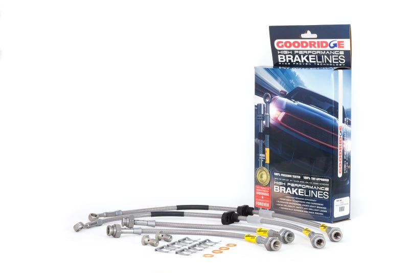 Goodridge 96-00 Honda Civic LX/EX w/ LG Front Rotors Brake Lines - Crew Original