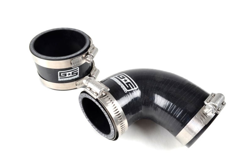 GrimmSpeed 02-07 Subaru WRX / 04+ STI / 04-07 FXT Top Mount Intercooler Hose Kit-Black - Crew Original