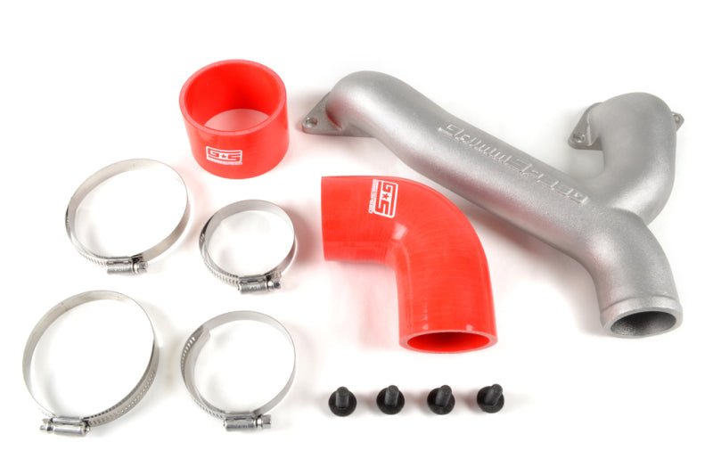 GrimmSpeed 02-07 Subaru WRX / 04+ STI Top Mount Intercooler Y-Pipe Kit - Red - Crew Original