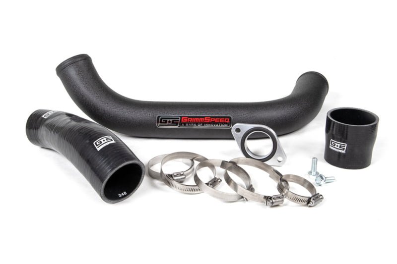 GrimmSpeed 15-17 Subaru WRX TMIC Charge Pipe Kit - Black - Crew Original