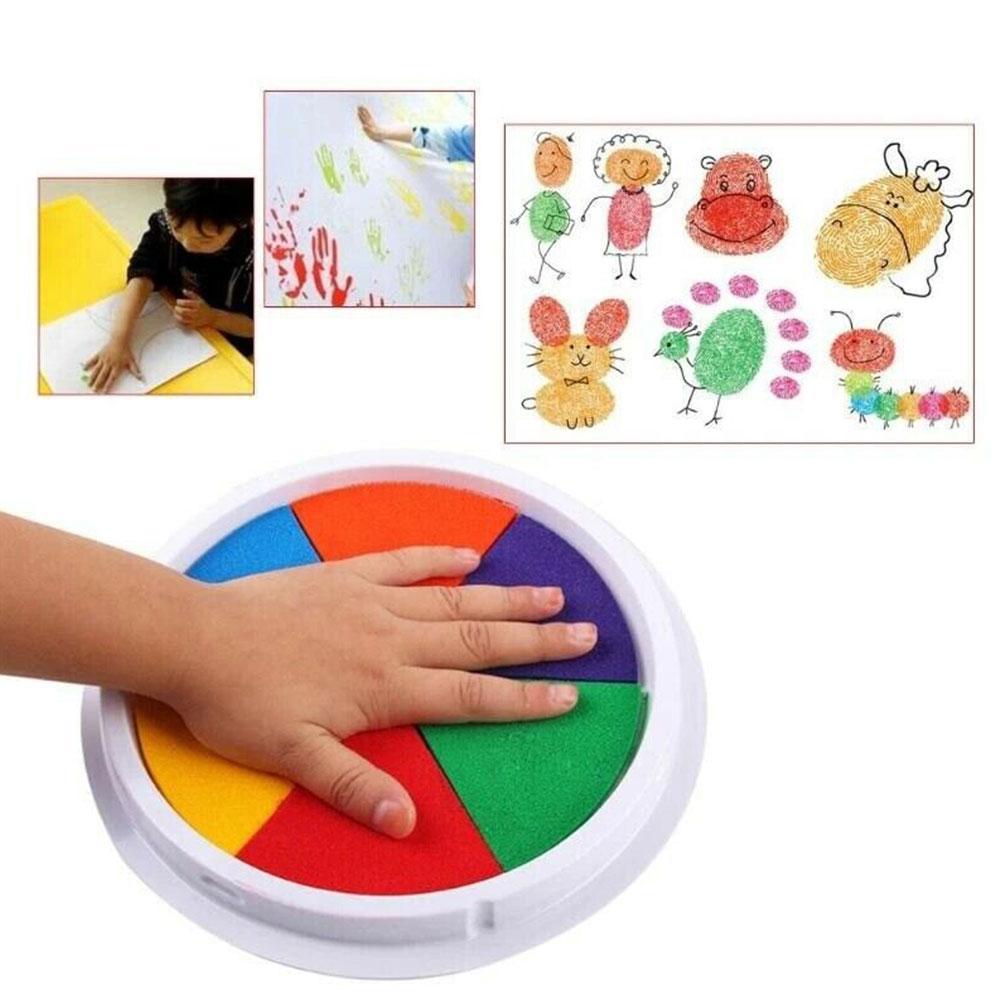 Kindergarten Graffiti Palm Painting Ink Pad Children's DIY Finger Painting Ink Pad - Crew Original