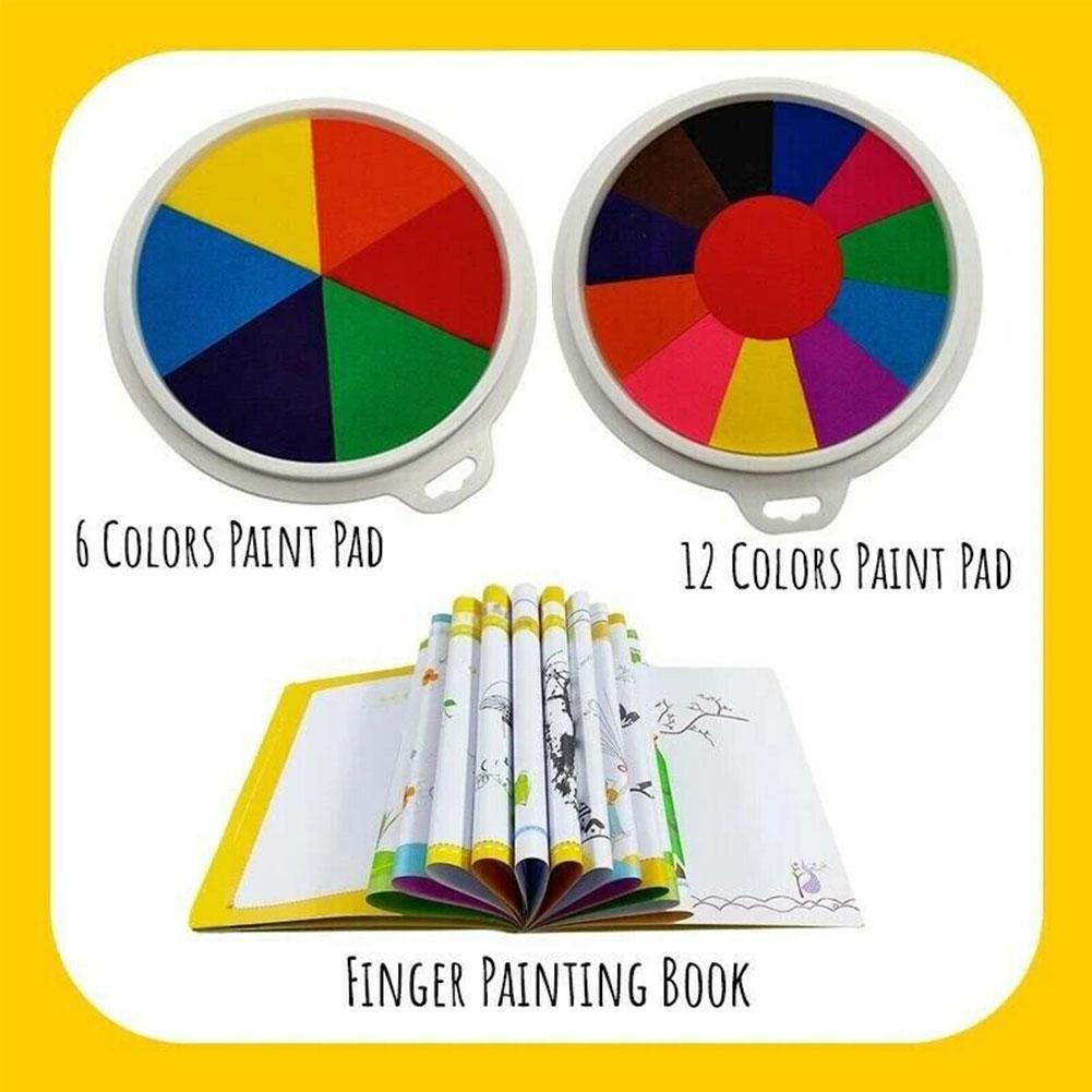 Kindergarten Graffiti Palm Painting Ink Pad Children's DIY Finger Painting Ink Pad - Crew Original