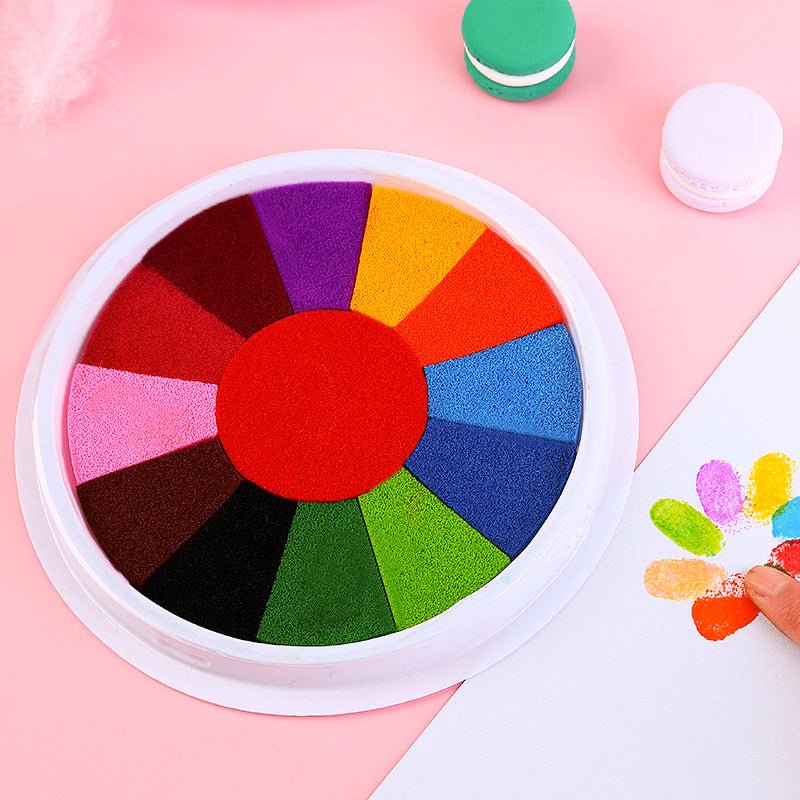 Kindergarten Graffiti Palm Painting Ink Pad Children's DIY Finger Painting Ink Pad - Crew Original