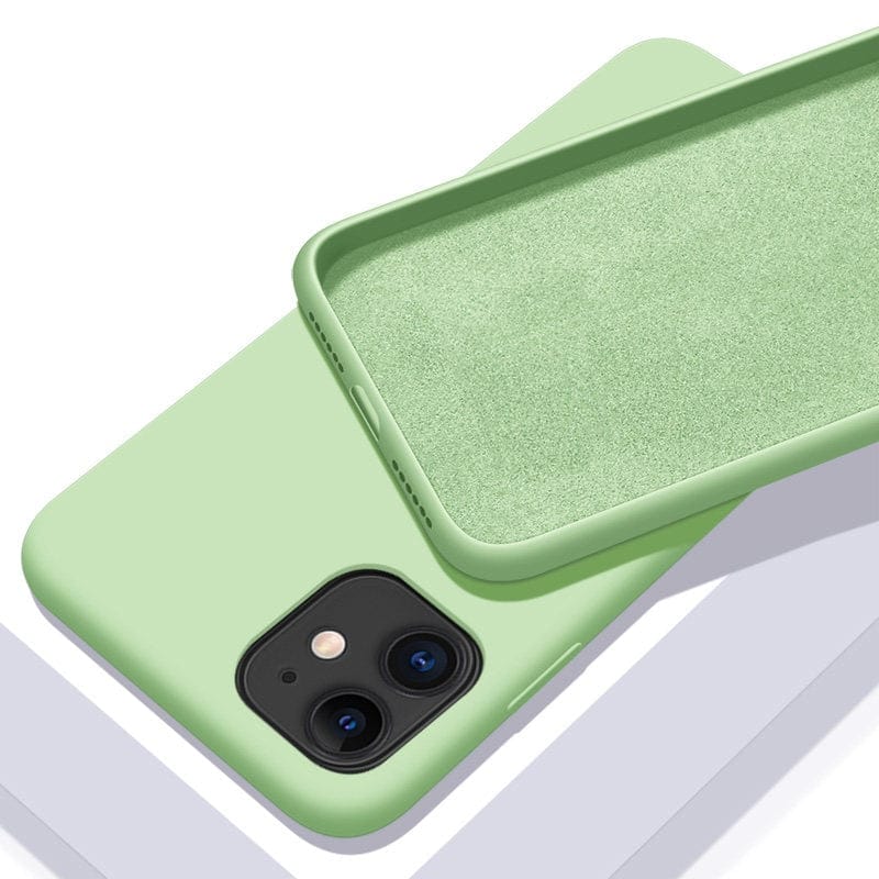 Solid Color Soft Silicone Case for iPhone - Crew Original
