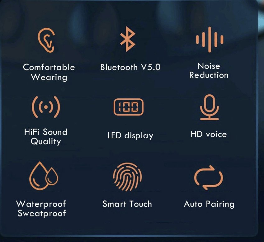 Waterproof Wireless Bluetooth Headphones - Crew Original